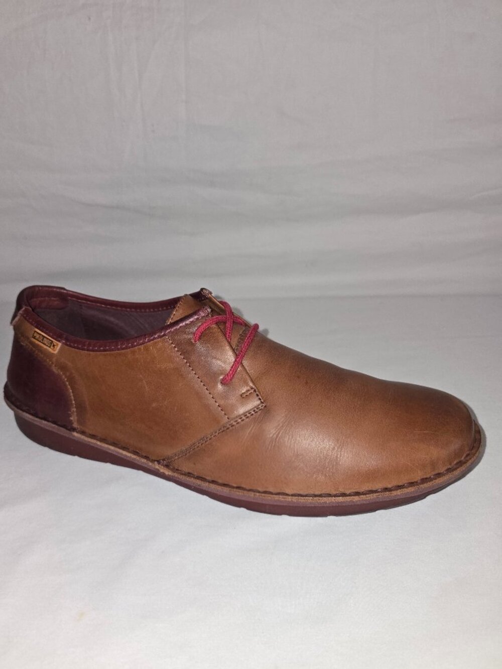Pikolinos Men’s Santiago Brown Leather Oxford Casual LaceUp Shoe 46 = US 12-12.5
